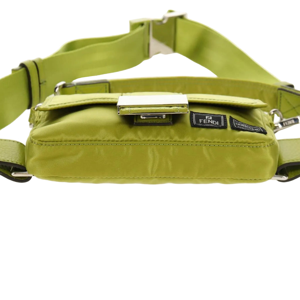 FENDI POTER shoulder bag nylon 2way Green