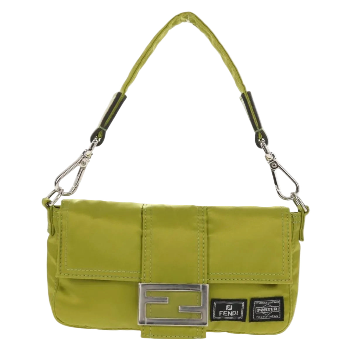 FENDI POTER shoulder bag nylon 2way Green