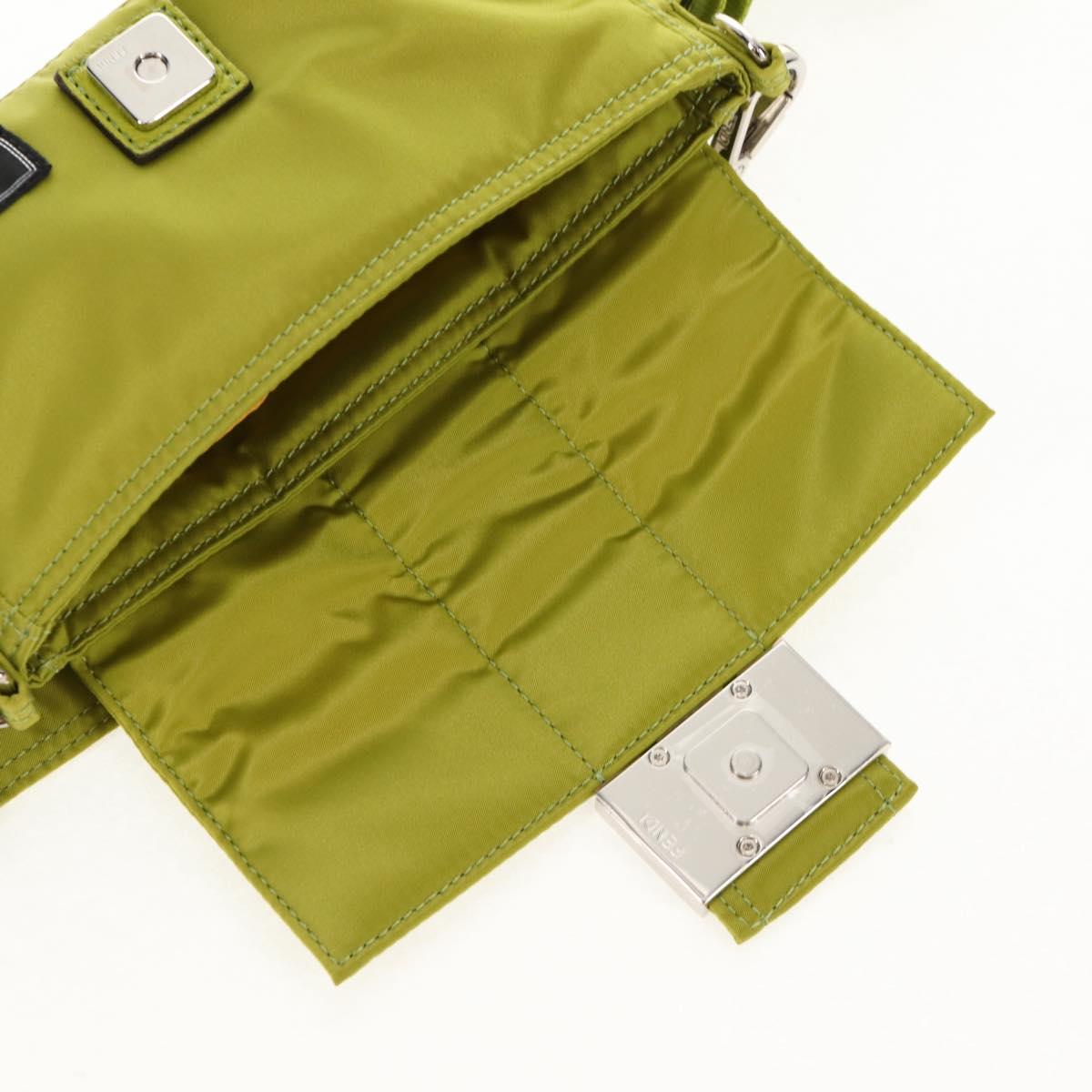 FENDI POTER shoulder bag nylon 2way Green
