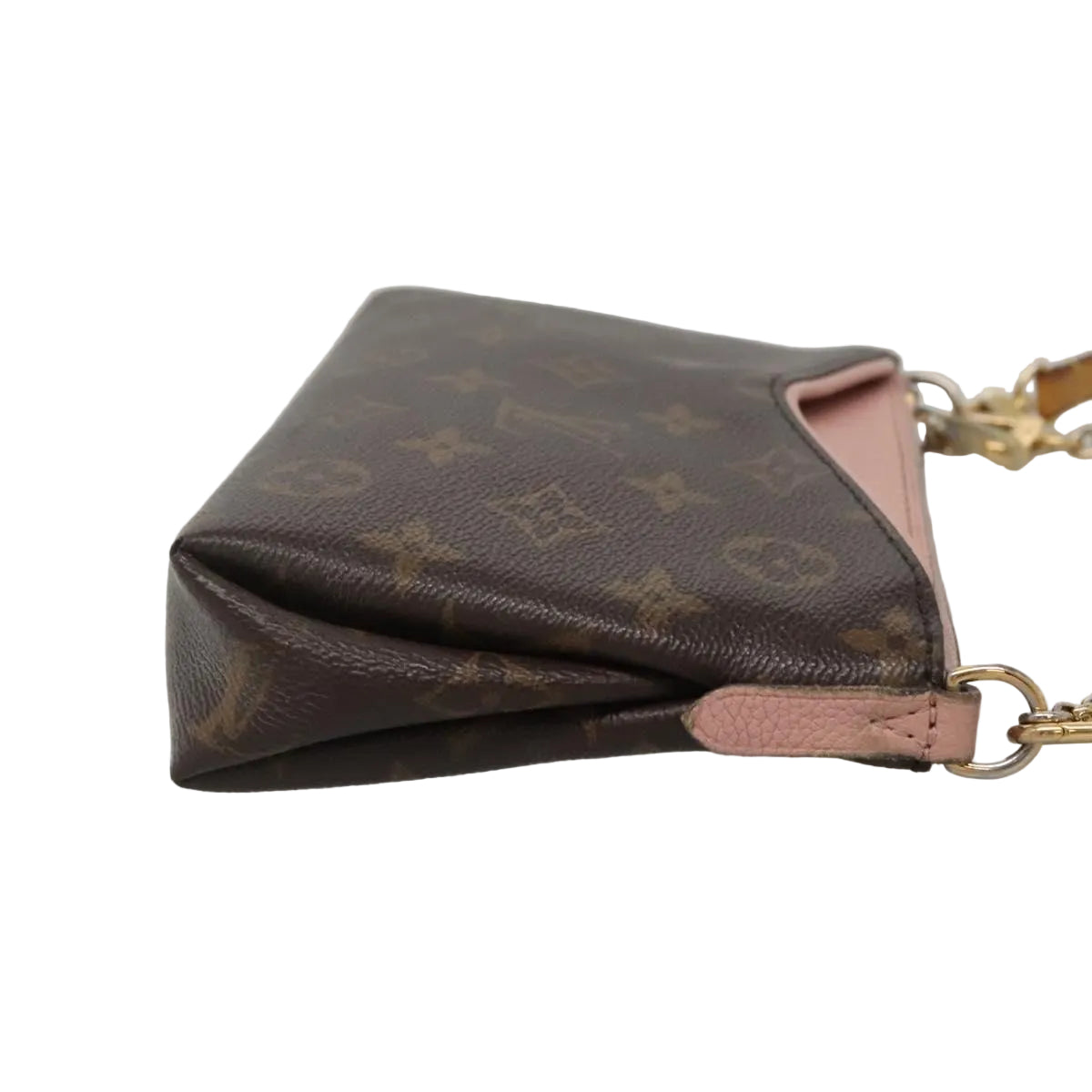 LOUIS VUITTON monogram pallas clutch shoulder bag
