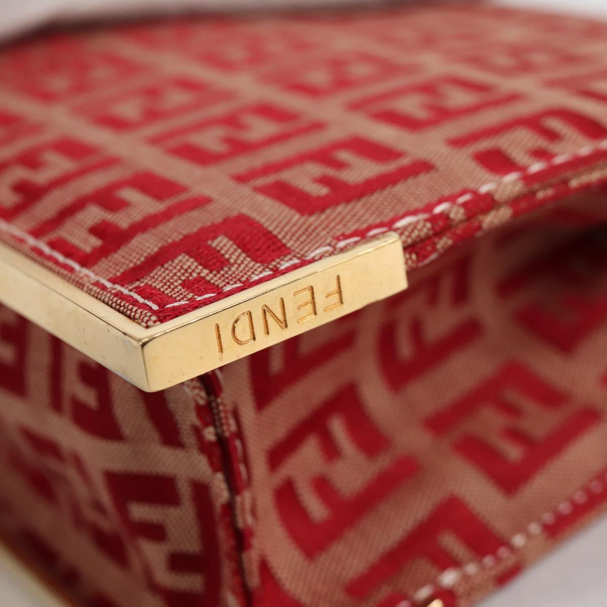 FENDI zucchino canvas chain shoulder bag