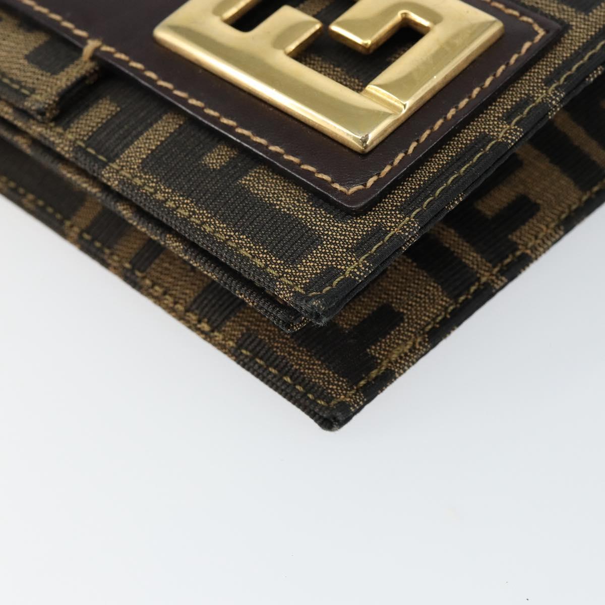 FENDI zucca canvas shoulder bag