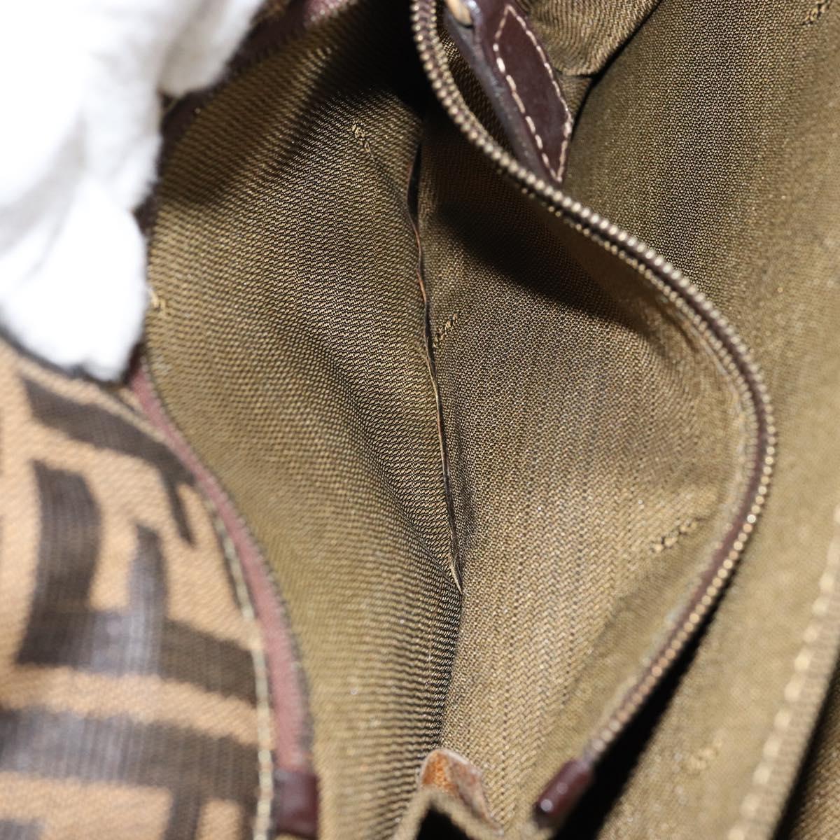 FENDI zucca canvas shoulder bag