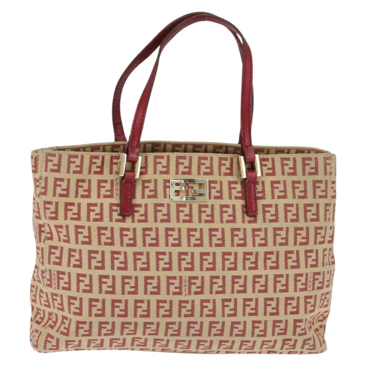FENDI zucchino canvas hand bag