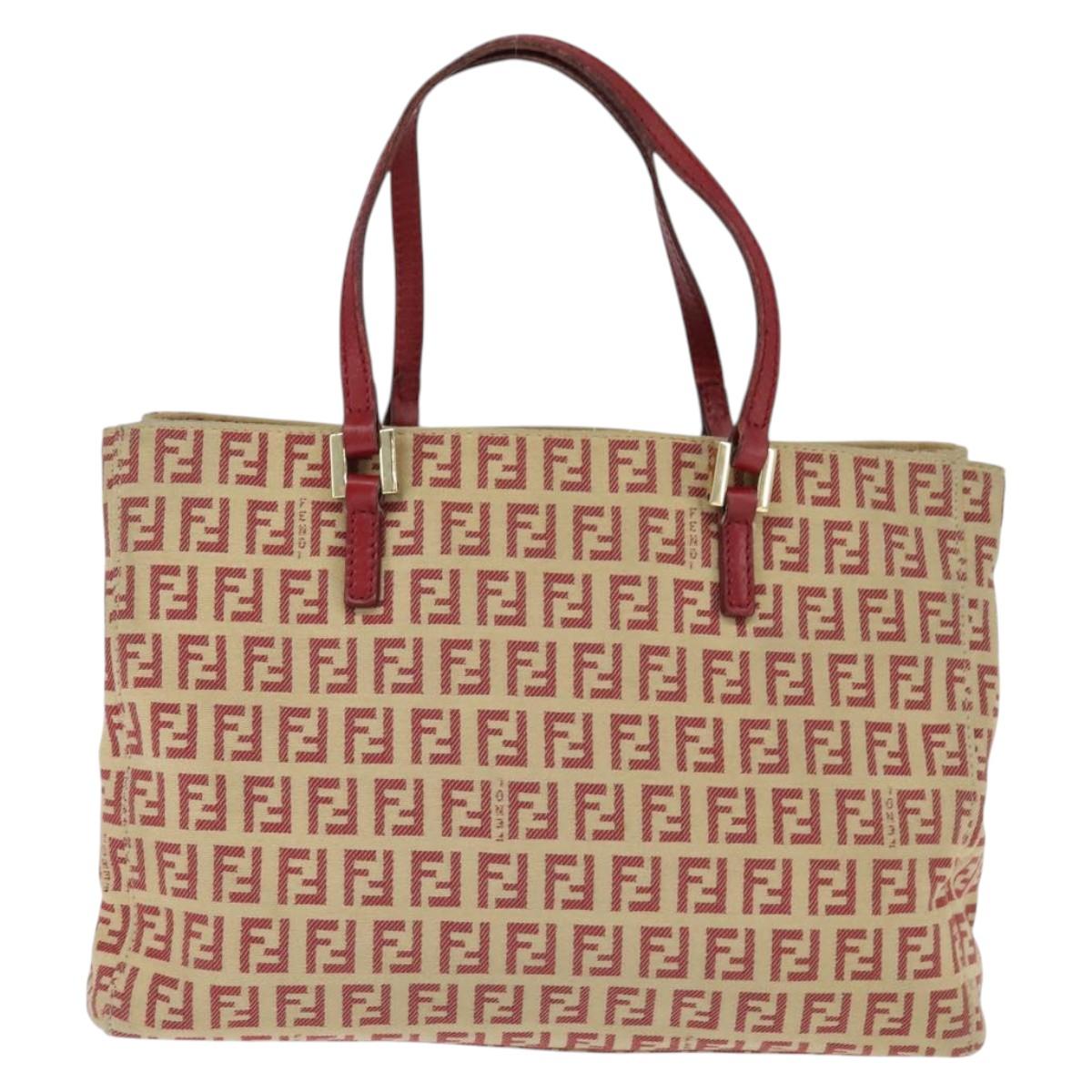 FENDI zucchino canvas hand bag