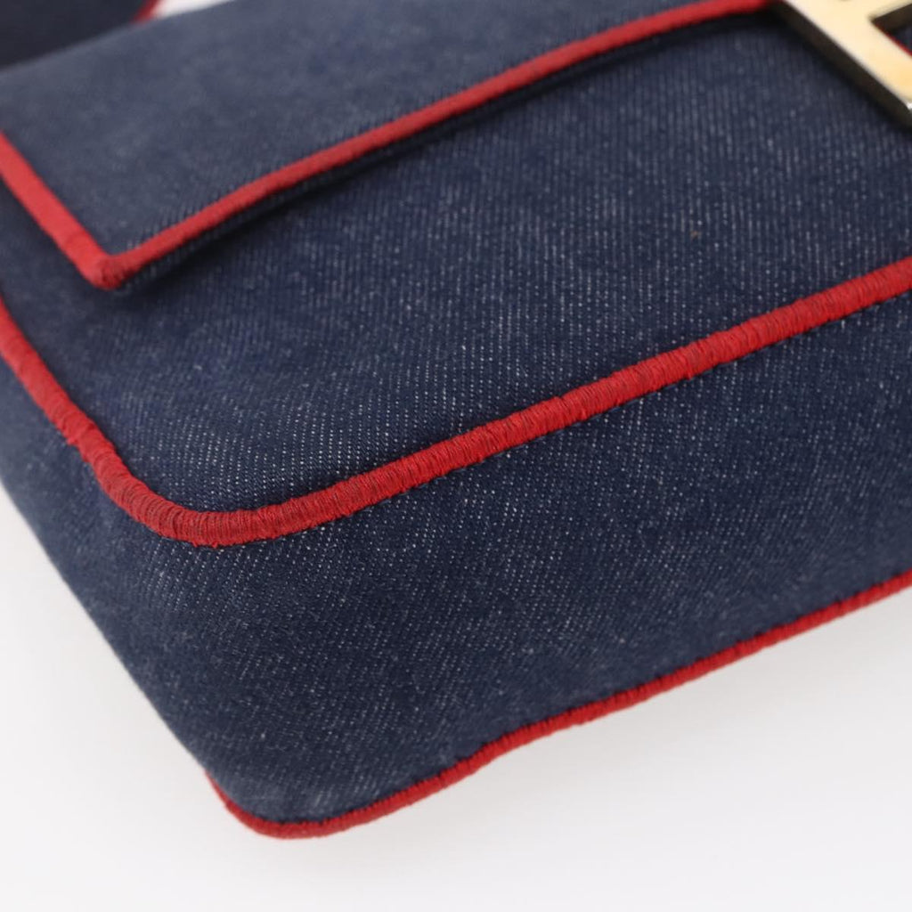 FENDI mamma baguette shoulder bag denim 2way