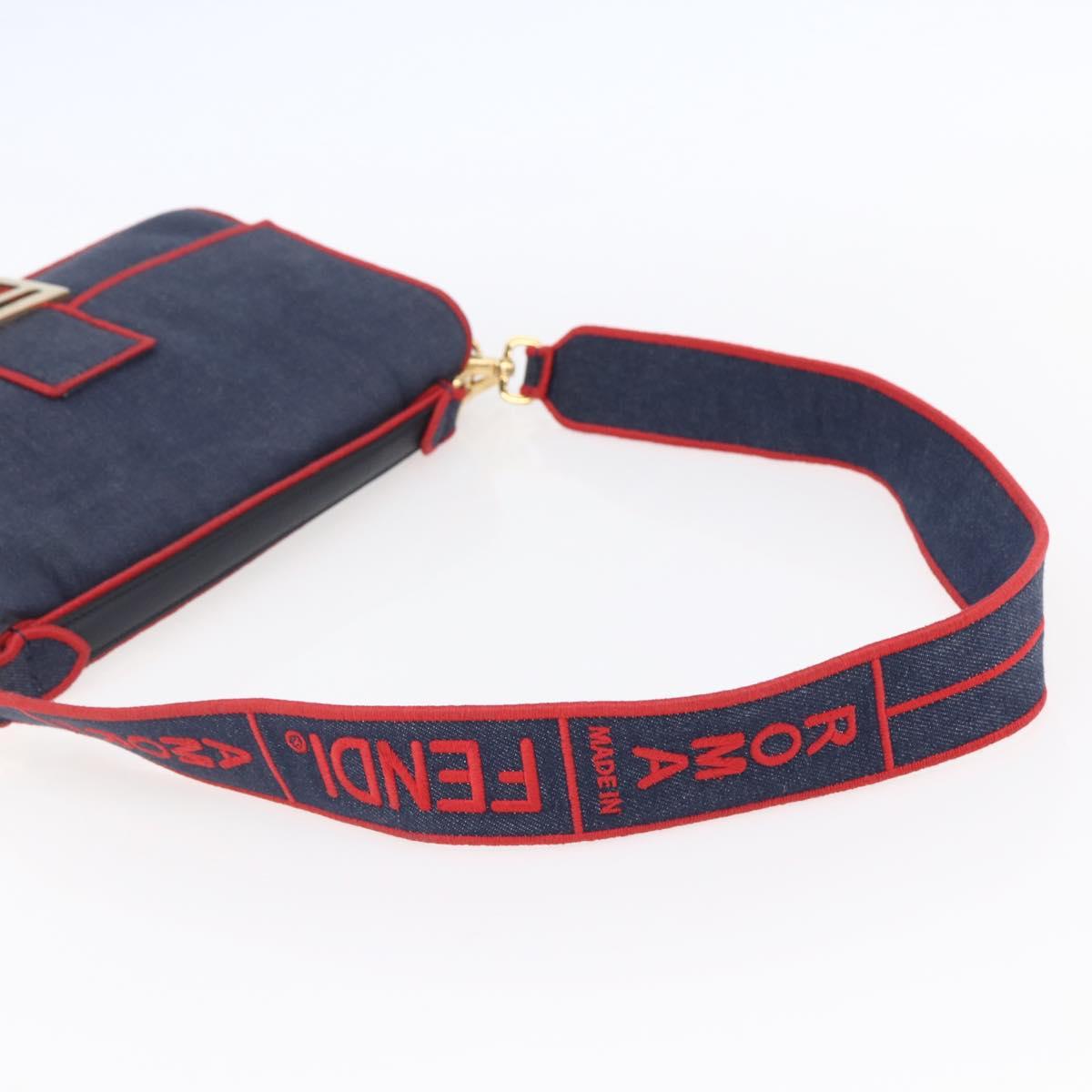 FENDI mamma baguette shoulder bag denim 2way