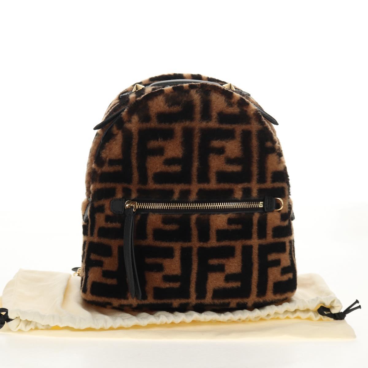 FENDI zucca canvas zainomini backpack brown