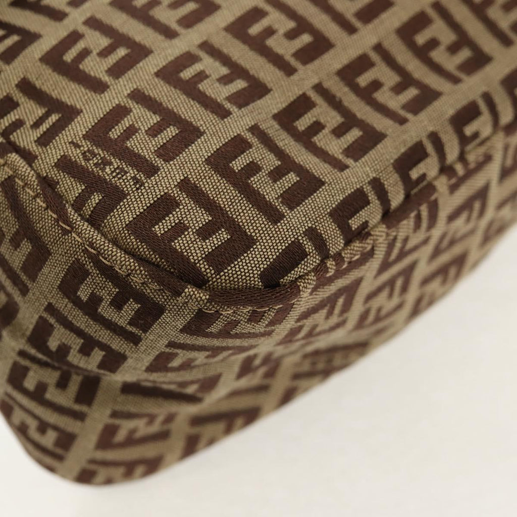 FENDI zucchino canvas mamma baguette hand bag