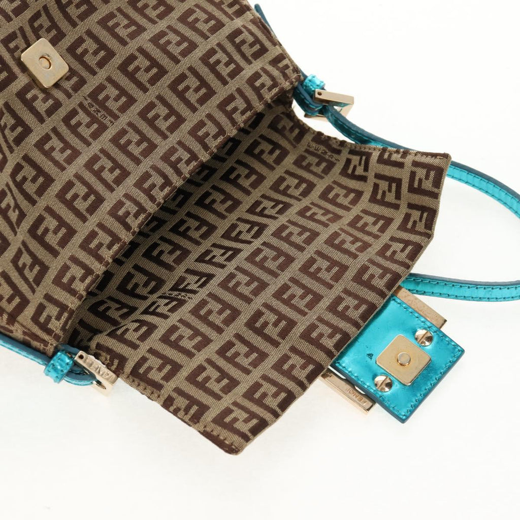 FENDI zucchino canvas mamma baguette hand bag