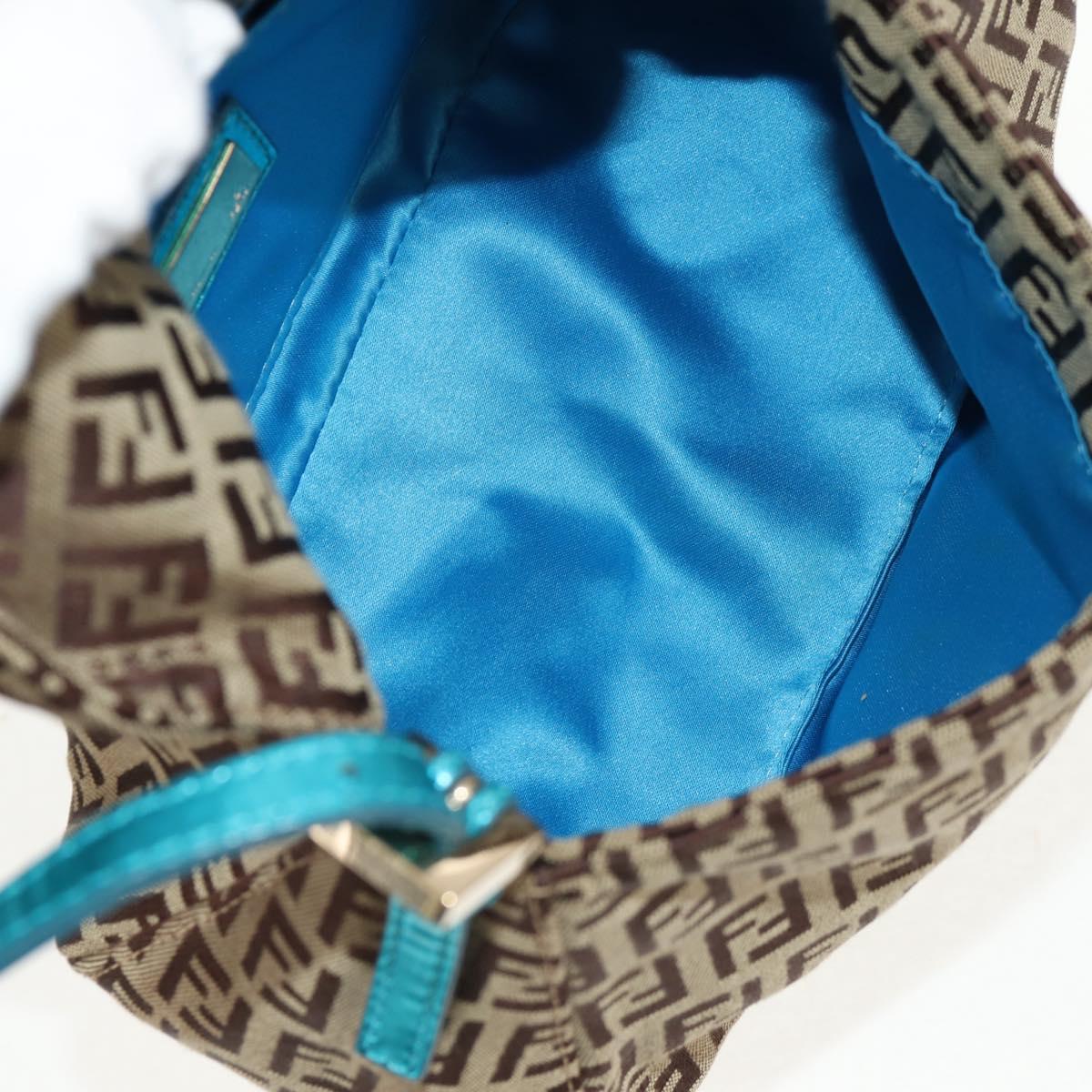 FENDI zucchino canvas mamma baguette hand bag