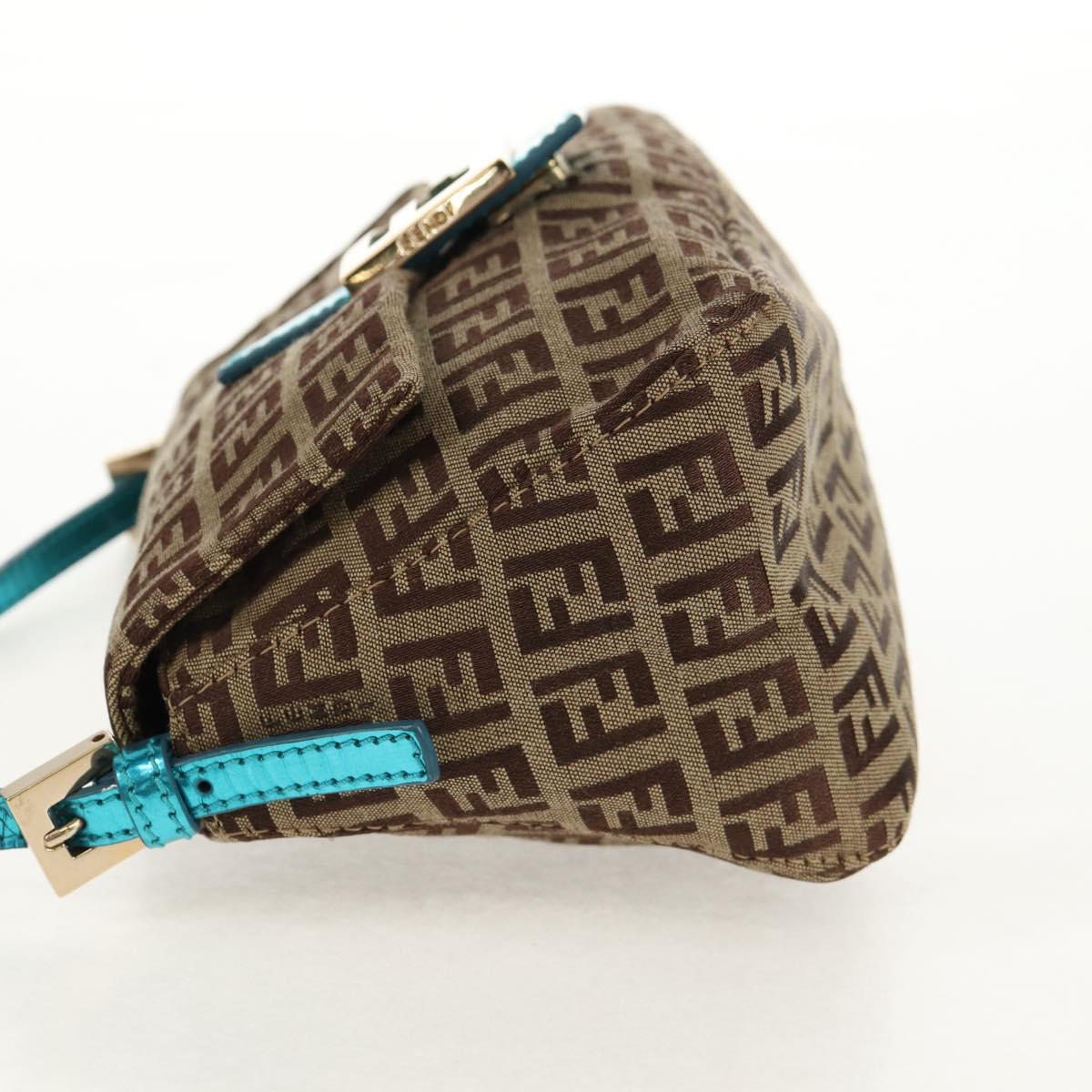 FENDI zucchino canvas mamma baguette hand bag