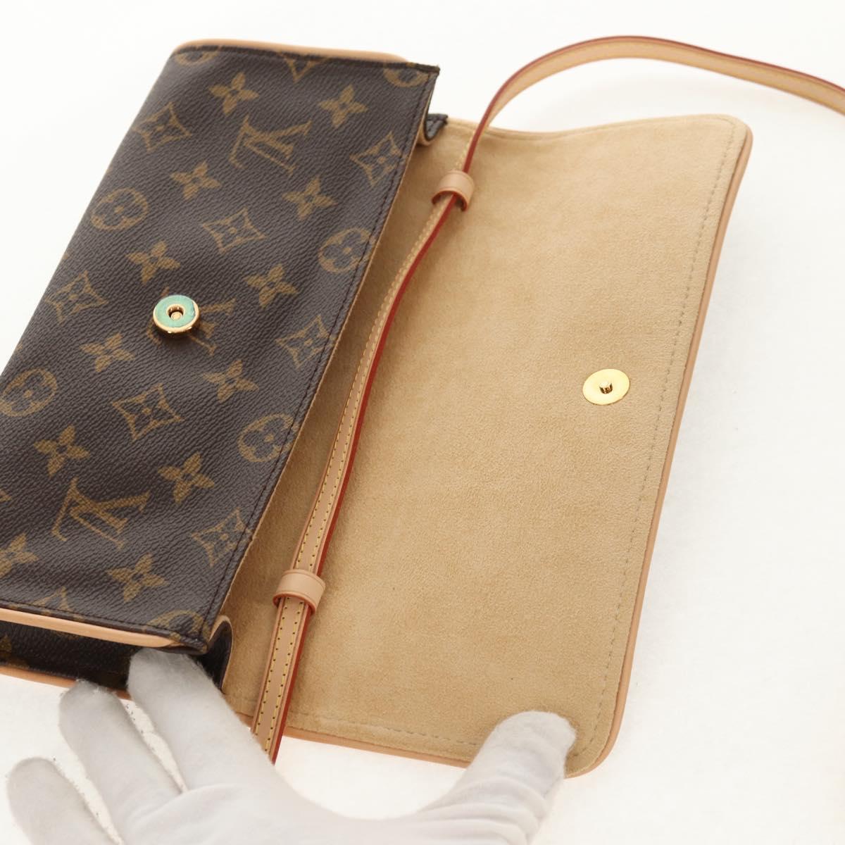 LOUIS VUITTON monogram pochette twin GM shoulder bag