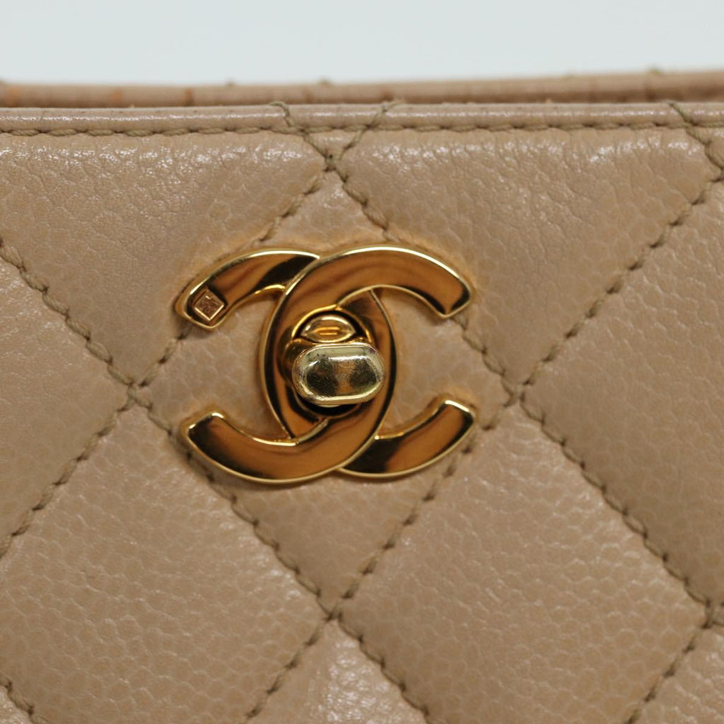 CHANEL calf skin shoulder bag