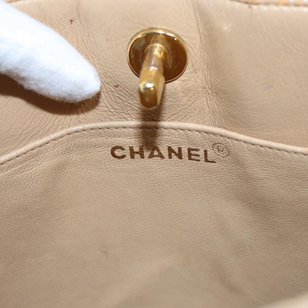 CHANEL calf skin shoulder bag