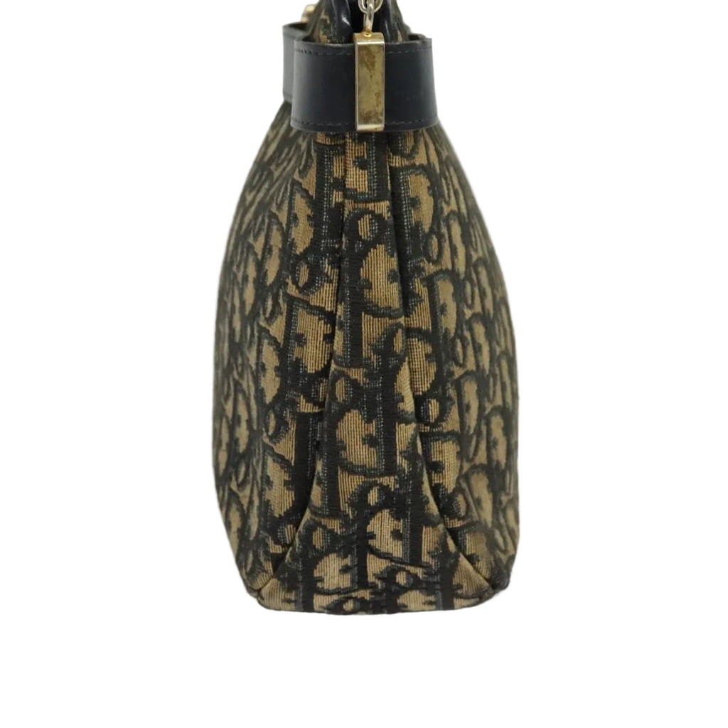 Christian Dior trotter canvas shoulder bag