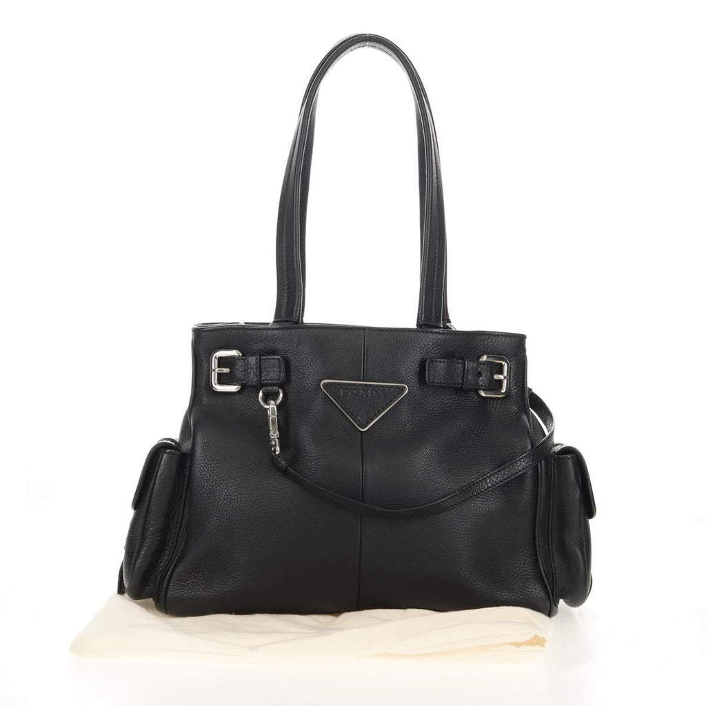 PRADA shoulder bag leather